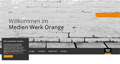 Desktop Screenshot of medienwerkorange.de