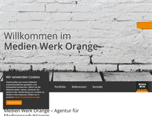 Tablet Screenshot of medienwerkorange.de